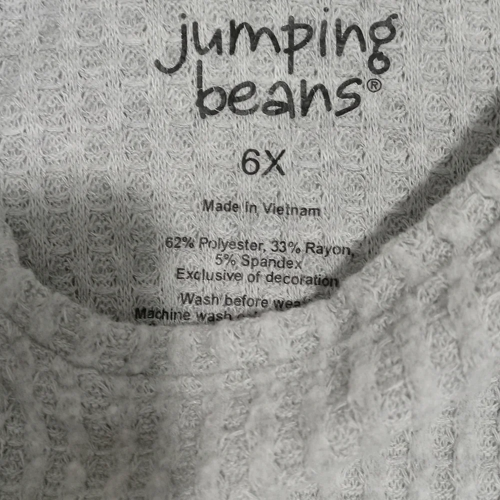Kids Gray Long Sleeve Top - Picture 2 of 2